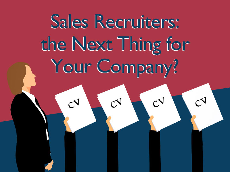 CVs held up to illustrate the work of sales recruiters