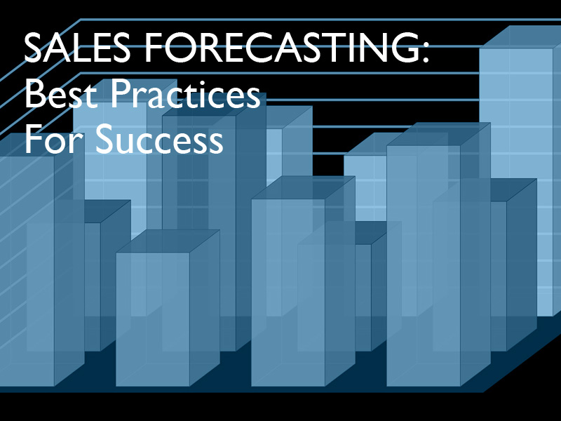 Blocks on a graph to illustrate sales forecasting