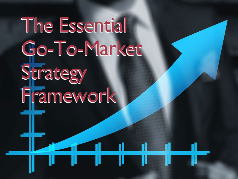 Graph with an upward arrow to illustrate a good go-to-market strategy framework
