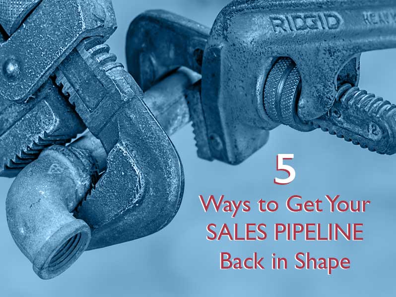 wrench adjusting a pipe to illustrate improving your sales pipeline